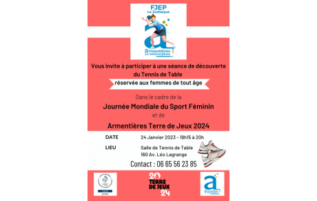 24 Janvier, Journée Mondiale du Sport Féminin